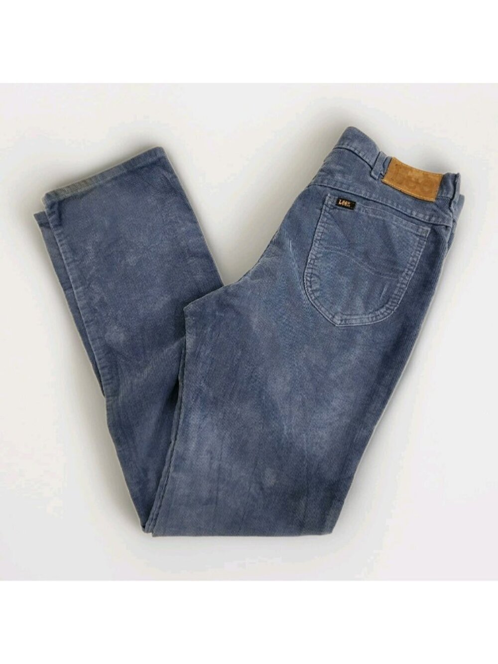 Vintage Lee Riders Corduroy Pants Blue Mens 33x34 USA Union Made Straight Leg
